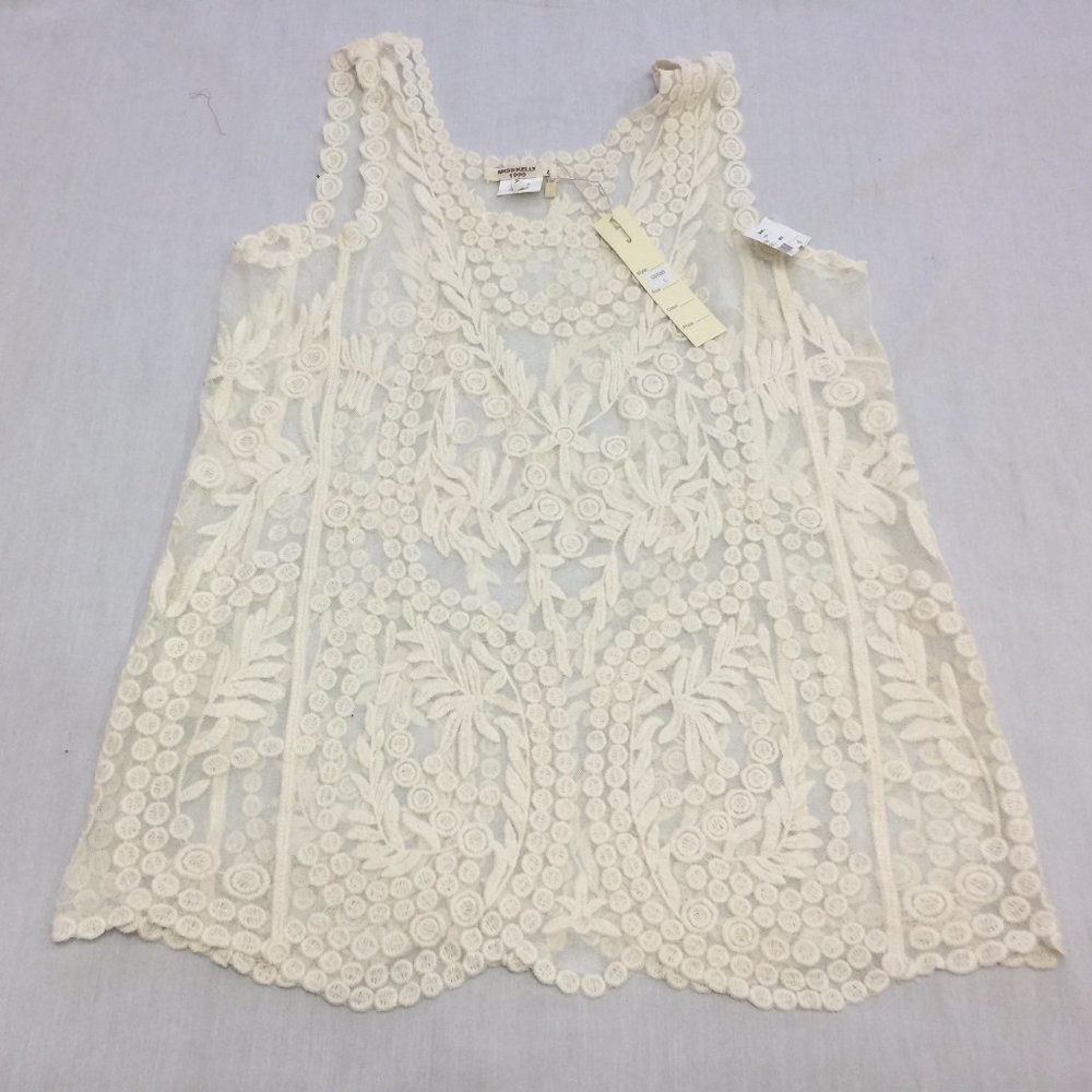 🫐🫐🫐    NWT MISS KELLY WOMENS TOP SHIRT SLEEVELESS SIZE L 🫐🫐🫐
